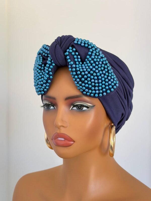 Pearl Bow Turban