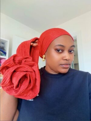 5978715878037589830 Elegant Crinkle 2 in 1 Turban