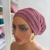 img_4435 Elegant Maroon Pleated Turban Headwrap for Women