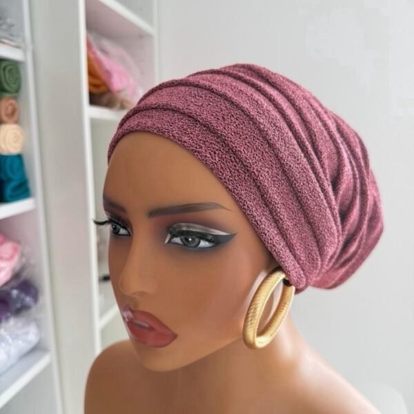 img_4435 Elegant Maroon Pleated Turban Headwrap for Women