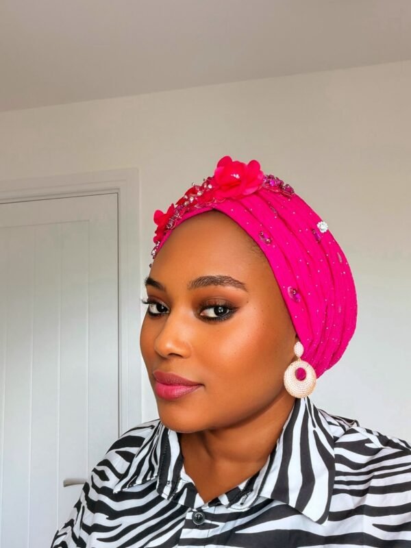 img_4710-2 Elegant Headwrap with Floral Embellishments and Rhinestones